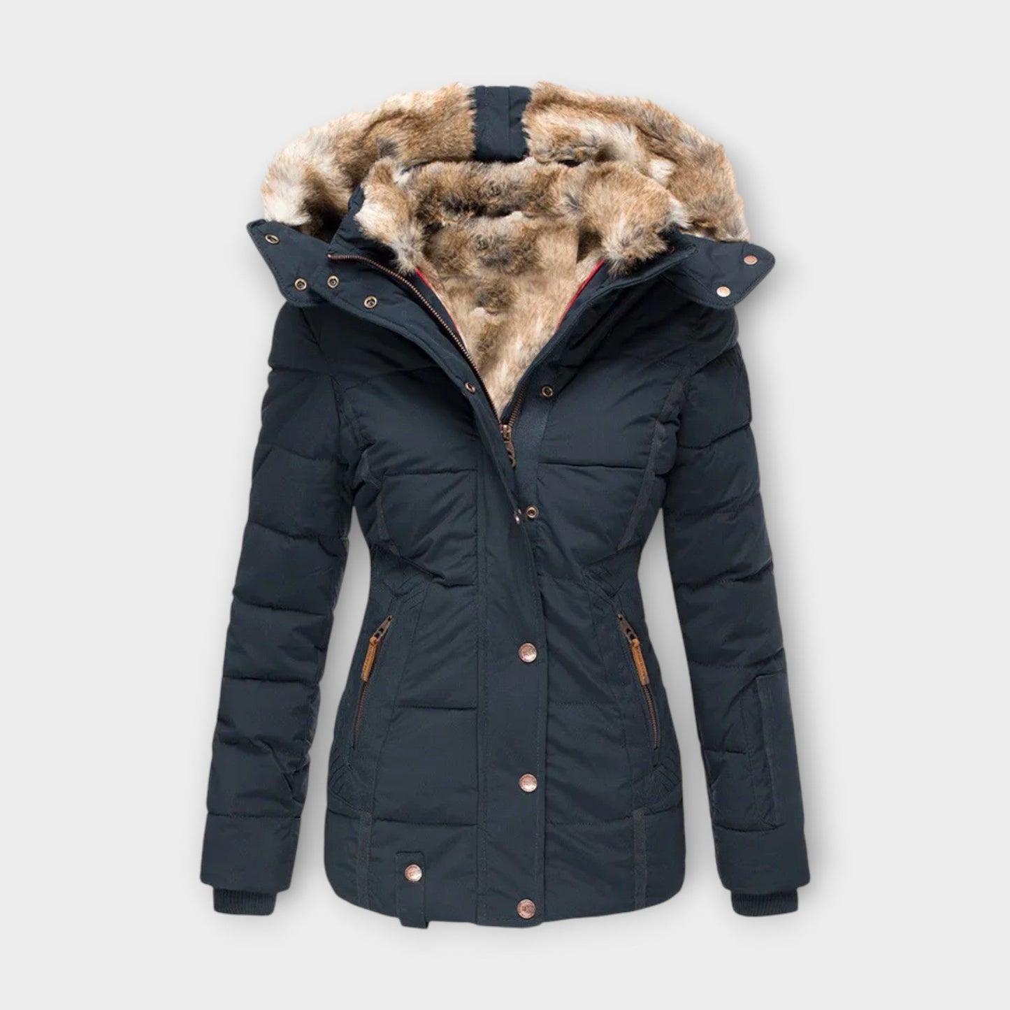 Emine - Gemütliche mit Fell gefütterte Jacke