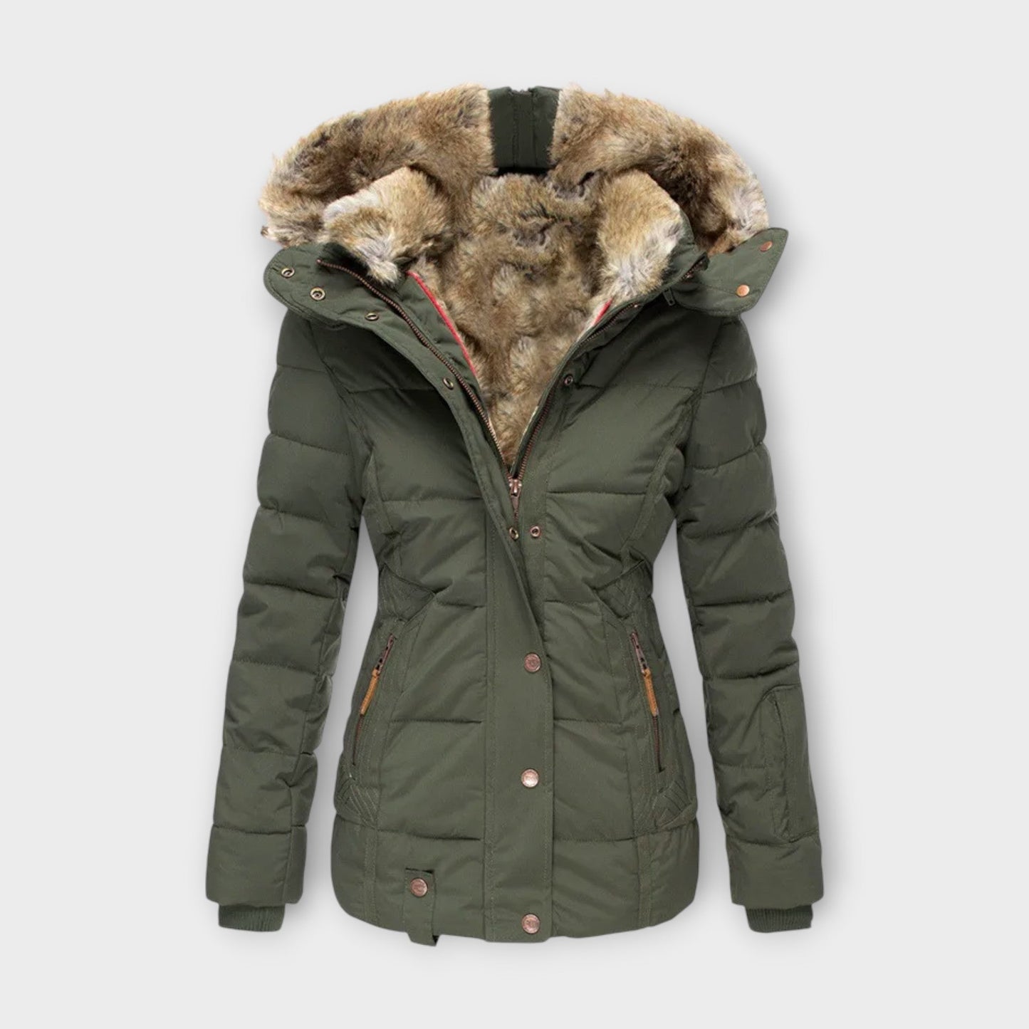 Emine - Gemütliche mit Fell gefütterte Jacke