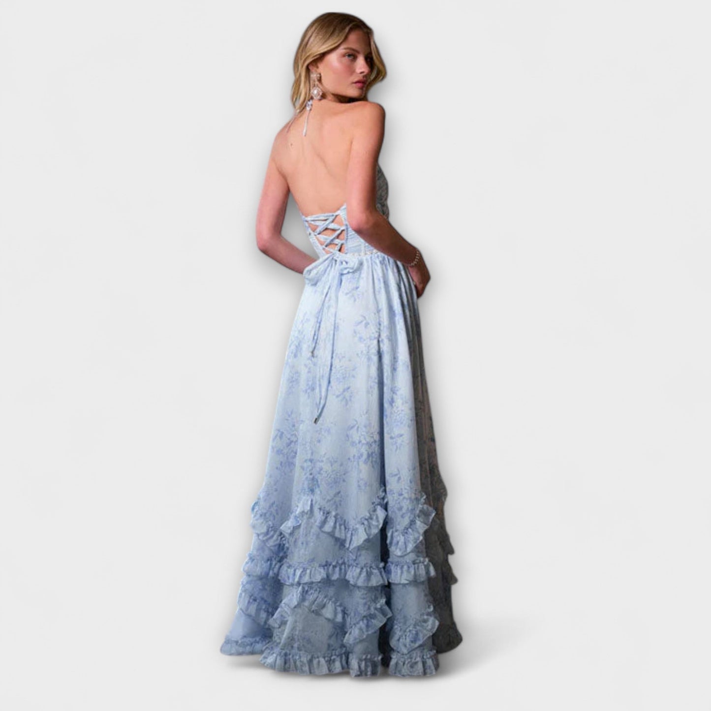 Luzie - Schickes Langfließendes Kleid