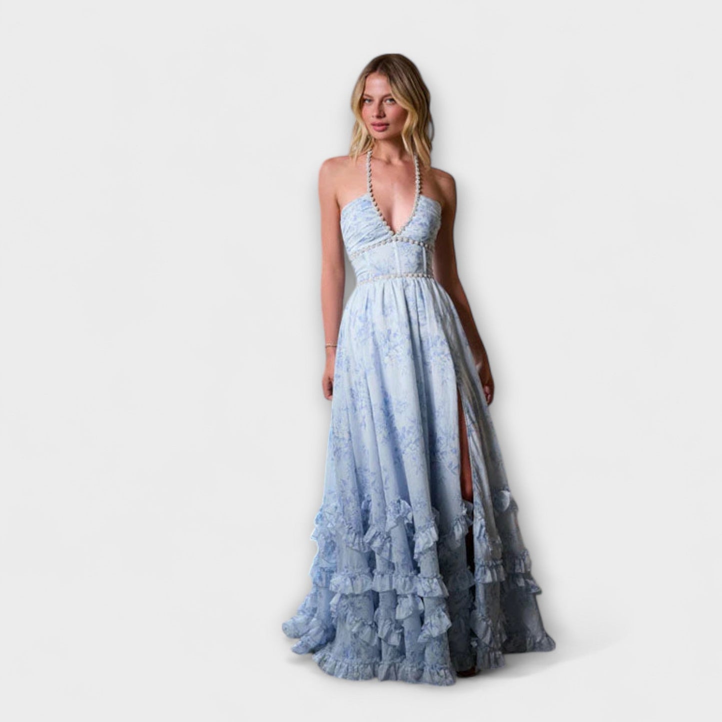 Luzie - Schickes Langfließendes Kleid