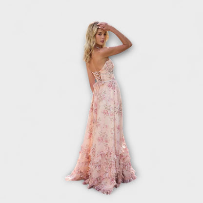 Luzie - Schickes Langfließendes Kleid