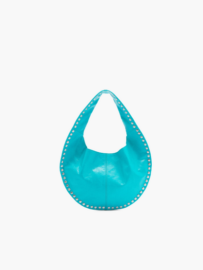 Ember Nieten-Leder Hobo Bag