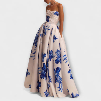 Rosalie - Stilvolles Off-Shoulder Floral Maxi Kleid