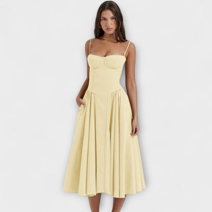 Rosalie - Raffiniertes ärmelloses Korsettkleid