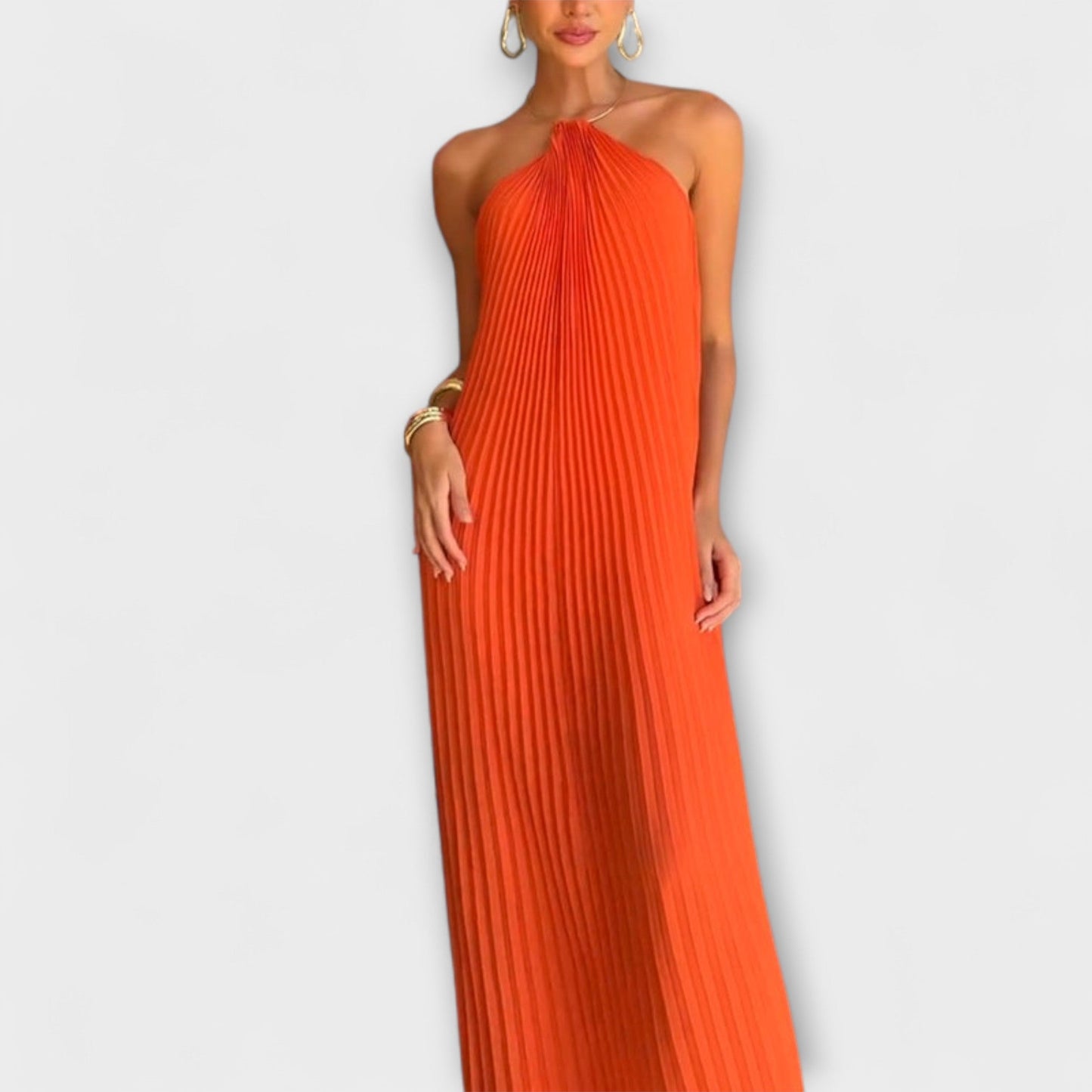 Mohn - Stylisches Kleid mit Faltenkragen