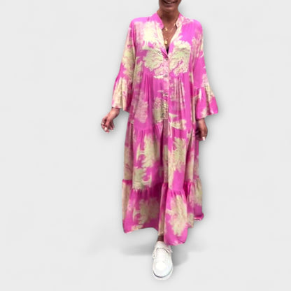 Nerina - Elegantes Floral Maxi-Kleid