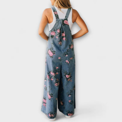 Mirona - Entspannte Passform Denim Latzhose
