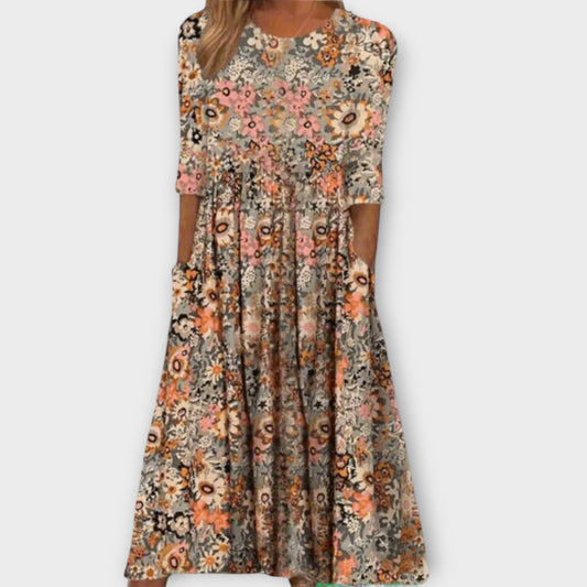 Paula - Elegantes Floral-Kleid aus Premium-Stoff