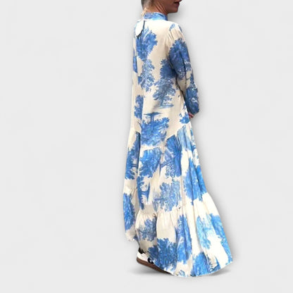 Nerina - Elegantes Floral Maxi-Kleid
