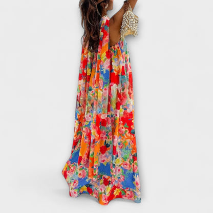 Harlow - Off-Shoulder Blumen-Maxikleid