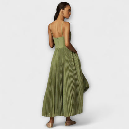 Marilyn - Midi Tüll Faltenrock Kleid mit Bustier-Design