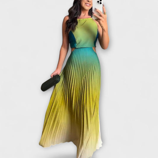 Haven - Stylisches Rückenfreies Tie-Dye Maxikleid