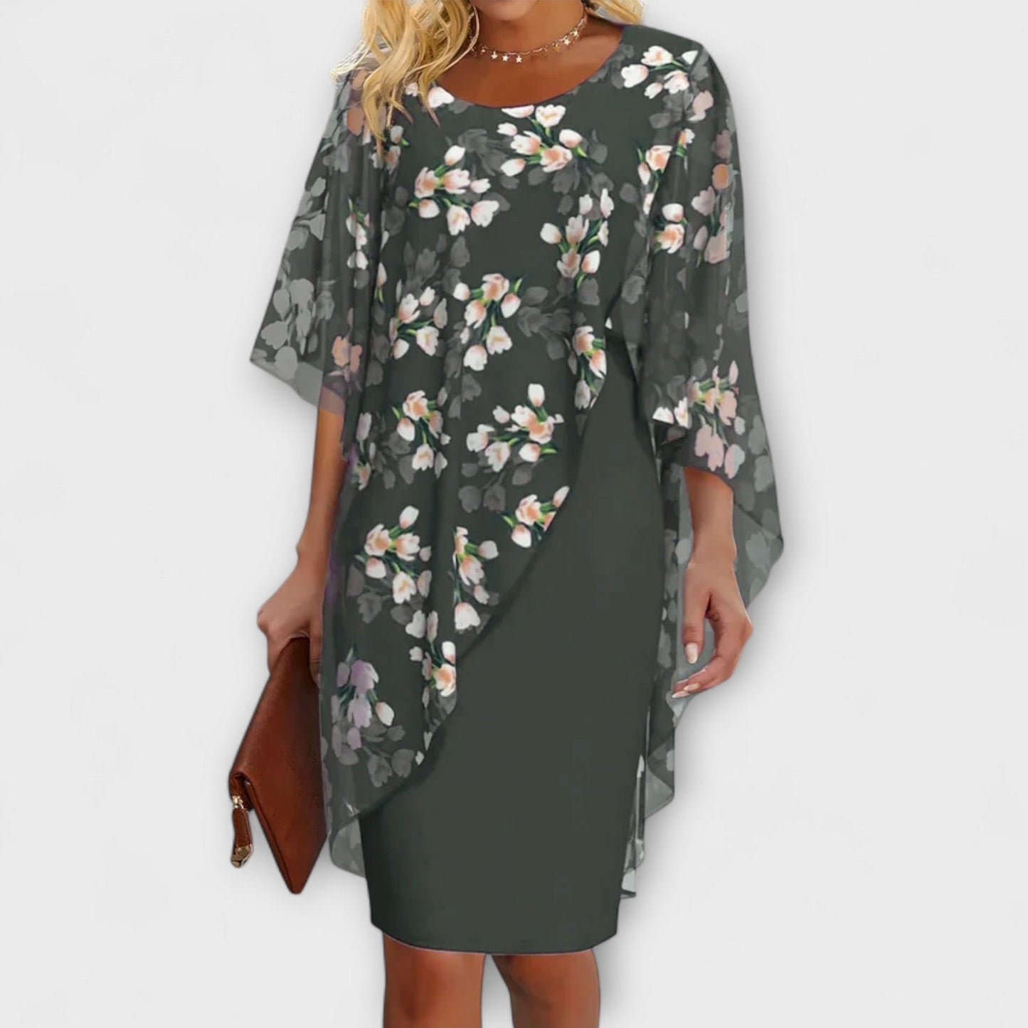 Lyanna - Floral Chiffon Damenkleid