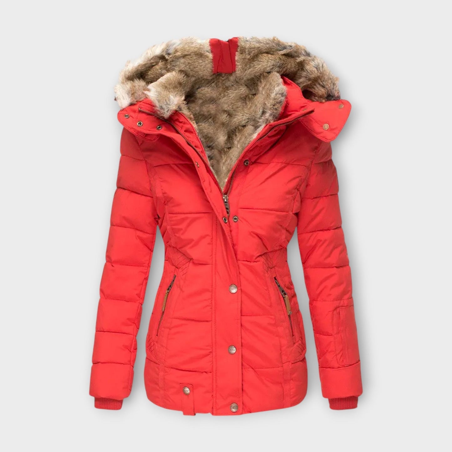 Emine - Gemütliche mit Fell gefütterte Jacke