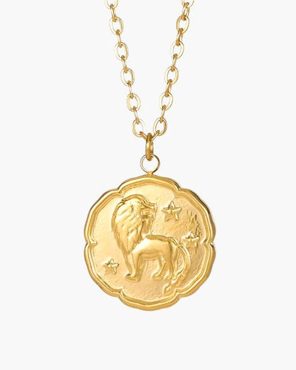 Zodiac Zeichen Halskette - Gold