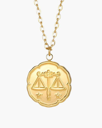 Zodiac Zeichen Halskette - Gold