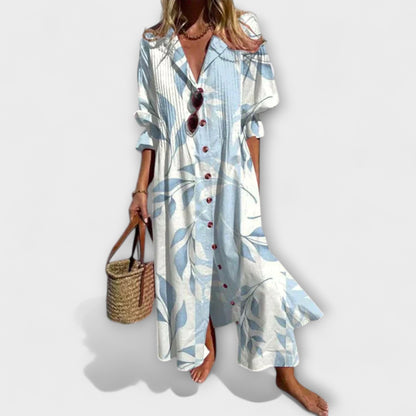 Lila - Flatterendes Maxi-Kleid mit Bauchbedeckung