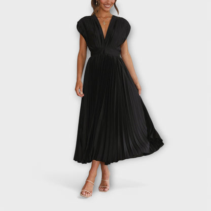 Maria - Stilvolles Plissee-Kleid