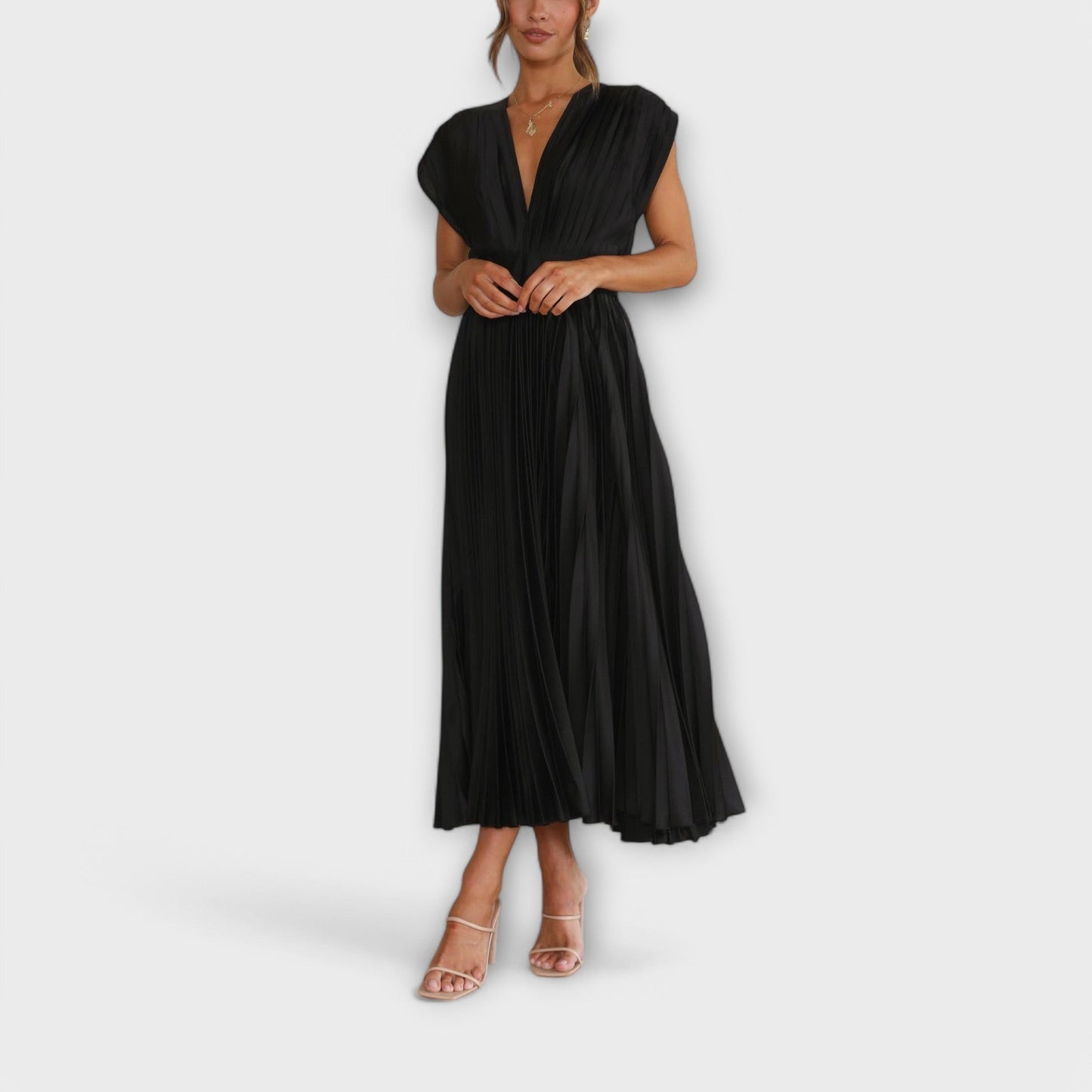 Maria - Stilvolles Plissee-Kleid