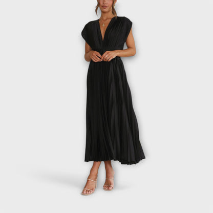 Maria - Stilvolles Plissee-Kleid
