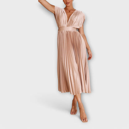 Maria - Stilvolles Plissee-Kleid