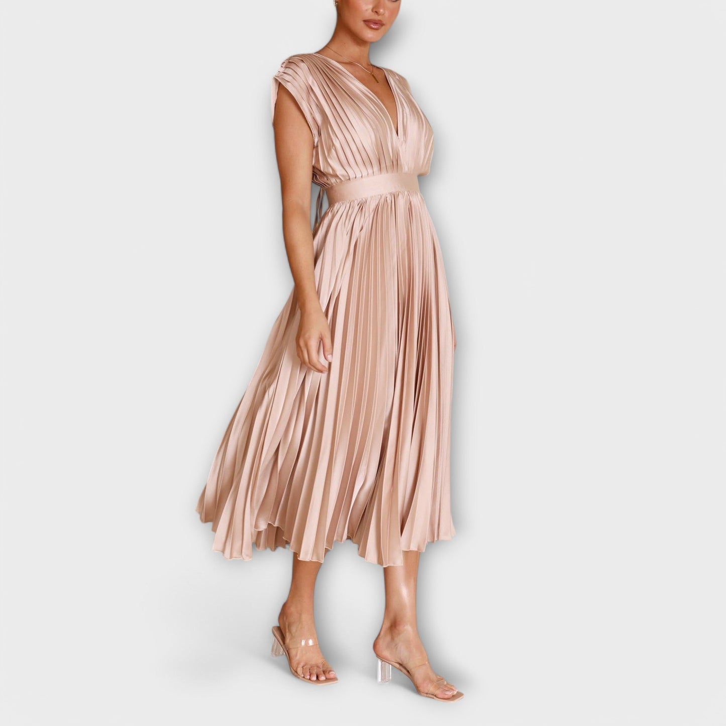 Maria - Stilvolles Plissee-Kleid