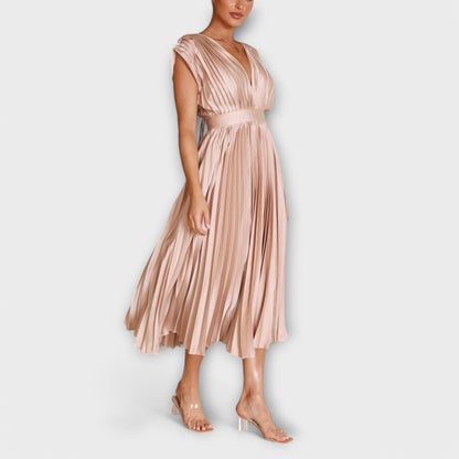 Maria - Stilvolles Plissee-Kleid