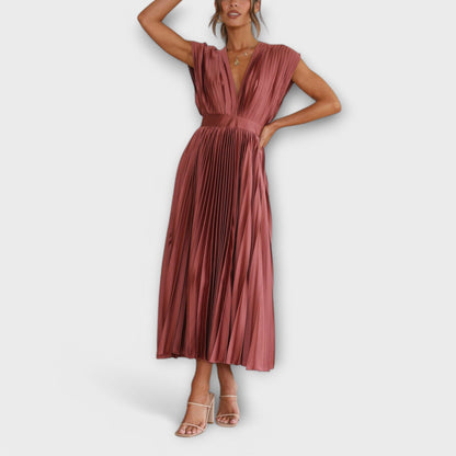 Maria - Stilvolles Plissee-Kleid