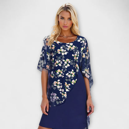 Lyanna - Floral Chiffon Damenkleid