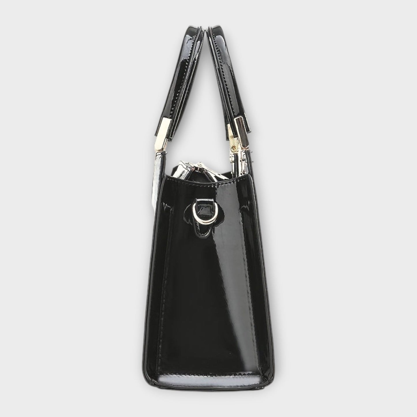 Aurellia. -  Glänzende Krokodilledermuster-Handtasche