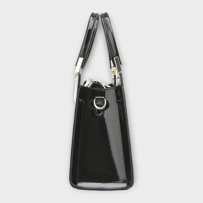 Aurellia. -  Glänzende Krokodilledermuster-Handtasche