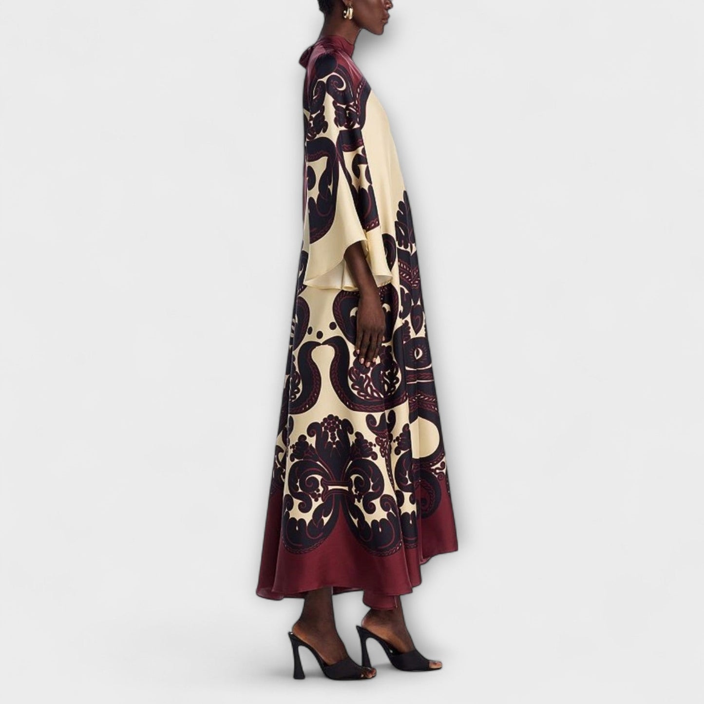 Lucy - Atemberaubendes Grenadilla-Print-Maxikleid für mühelose Eleganz