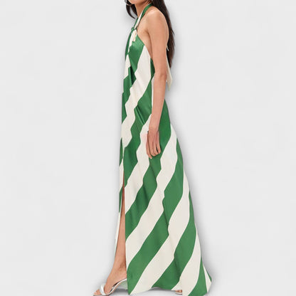 Marlowe - Gestreiftes Halterloses Maxikleid