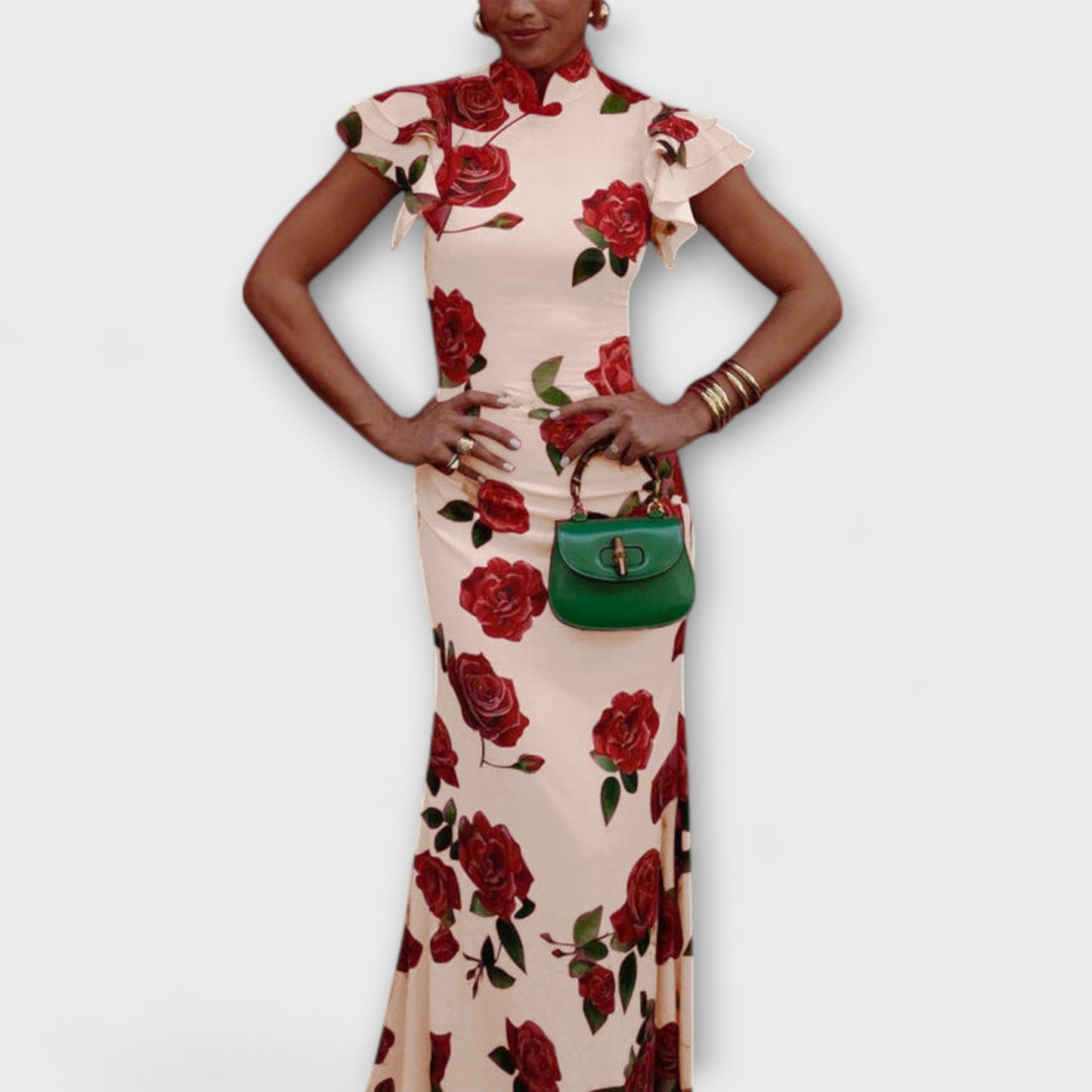 Luna - Maxikleid mit Blumenmuster