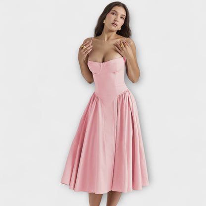 Rosalie - Raffiniertes ärmelloses Korsettkleid